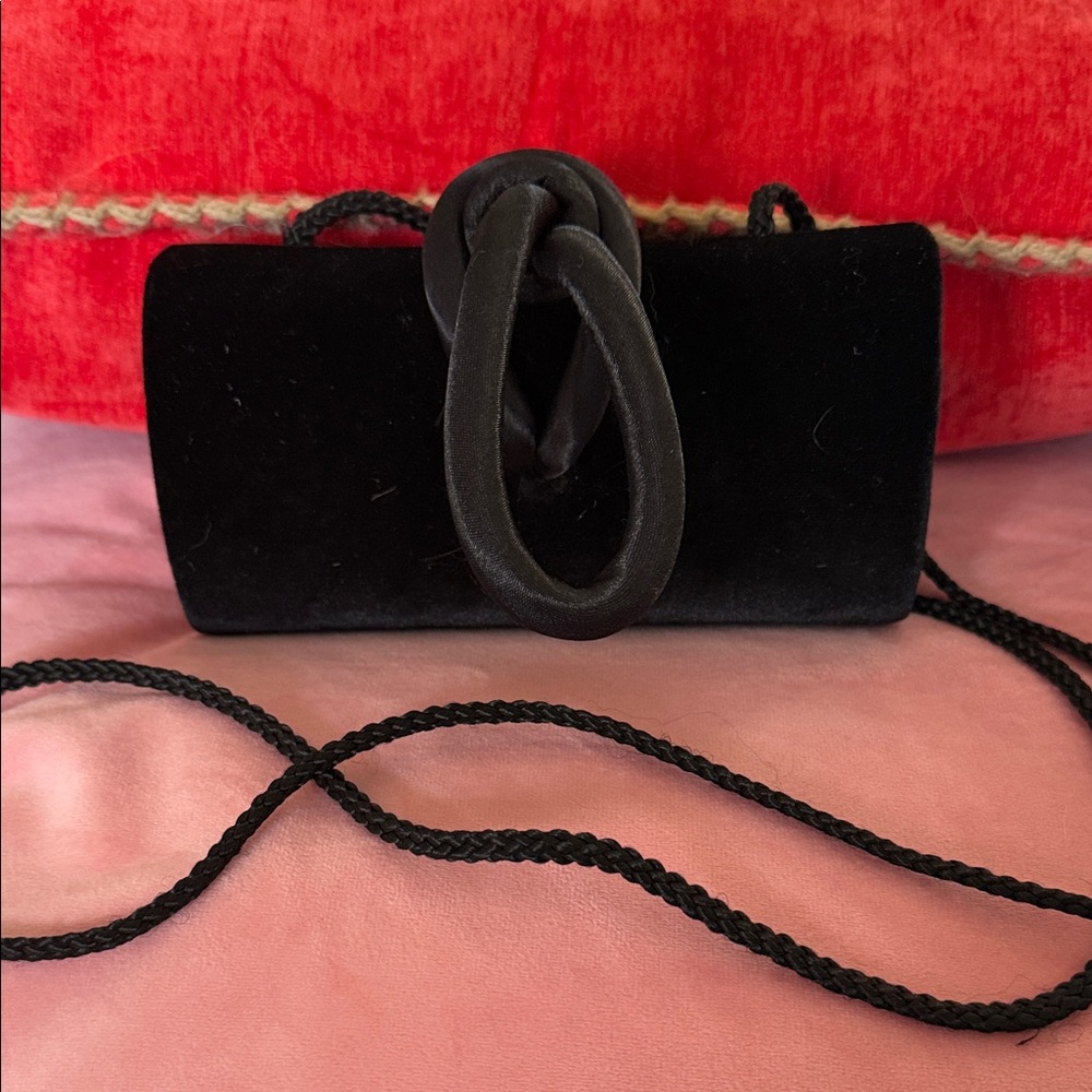 Elegant Black Velvet Women's Bag